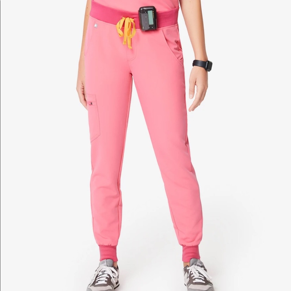 Neon Pink Figs Zamora Jogger (XS/Tall) - NWT